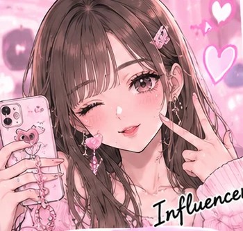 インフルエンサーのイラスト